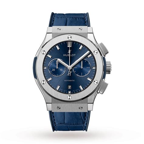 hublot classic fusion blue chronograph titanium 42mm|Hublot classic fusion titanium 42mm.